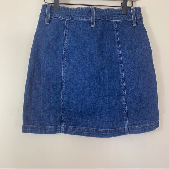 J.Crew Button Front Denim Mini Skirt Size 4 - Picture 8 of 8
